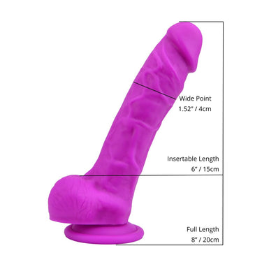 Dildo with Suction Cup and Balls